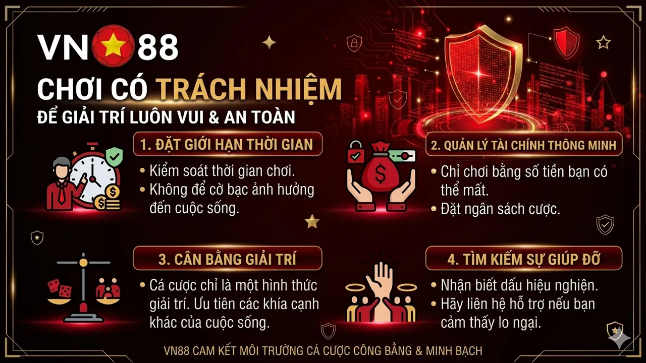 Chơi Có Trách Nhiệm VN88: Kiểm soát cá cược an toàn Chơi Có Trách Nhiệm VN88